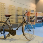 Foto Nicoloro G.   25/08/2022   Rimini   Sesta ed ultima giornata della 43° edizione del Meeting di C.L. che ha per tema '  Una passione per l' uomo '. nella foto la bicicletta sulla quale Giovannino Guareschi viaggio' lungo la via Emilia - Route 77 - nel 1941.