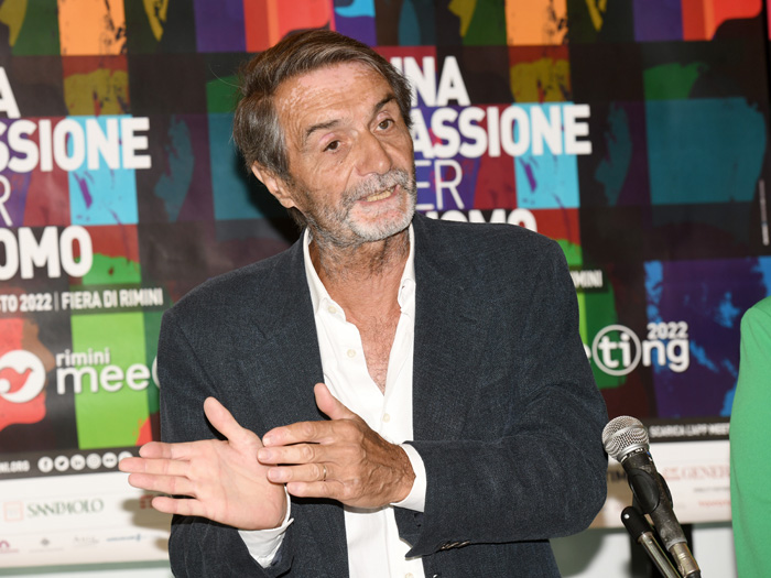 Foto Nicoloro G.   22/08/2022   Rimini   Terza  giornata della 43° edizione del Meeting di C.L. che ha per tema '  Una passione per l' uomo '. nella foto Attilio Fontana presidente regione Lombardia.