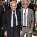 Foto Nicoloro G.   22/08/2022   Rimini   Terza  giornata della 43° edizione del Meeting di C.L. che ha per tema '  Una passione per l' uomo '. nella foto Giuliano Amato presidente della Corte Costituzionale, a sinistra, e il prefetto di Rimini Giuseppe Forlenza.