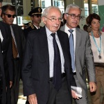 Foto Nicoloro G.   22/08/2022   Rimini   Terza  giornata della 43° edizione del Meeting di C.L. che ha per tema '  Una passione per l' uomo '. nella foto Giuliano Amato presidente della Corte Costituzionale, a sinistra, e il prefetto di Rimini Giuseppe Forlenza.