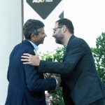 Foto Nicoloro G.   24/08/2023   Rimini   Quinta giornata della 44° edizione del Meeting di C.L. dal titolo  '' L' esistenza umana e' un' amicizia inesauribile '' . nella foto a sinistra Maurizio Lupi, presidente Intergruppo per la Sussidiarieta' e Stefano Patuanelli senatore del M5S.