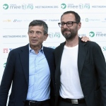 Foto Nicoloro G.   24/08/2023   Rimini   Quinta giornata della 44° edizione del Meeting di C.L. dal titolo  '' L' esistenza umana e' un' amicizia inesauribile '' . nella foto a sinistra Maurizio Lupi, presidente Intergruppo per la Sussidiarieta' e Stefano Patuanelli senatore del M5S.