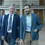 Foto Nicoloro G.   21/08/2023   Rimini   Seconda giornata della 44° edizione del Meeting di C.L. dal titolo  '' L' esistenza umana e' un' amicizia inesauribile '' . nella foto il ministro Adolfo Urso, a sinistra, ed Emmanuele Forlani direttore Fondazione Meeting.