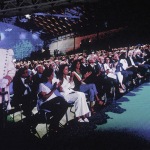 Foto Nicoloro G.   25/08/2023   Rimini   Sesta ed ultima giornata della 44° edizione del Meeting di C.L. dal titolo  '' L' esistenza umana e' un' amicizia inesauribile '' con l' intervento del Capo dello Stato.  nella foto in prima fila il Presidente Sergio Mattarella con le altre autorita'