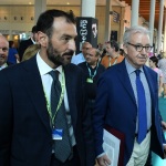 Foto Nicoloro G.   22/08/2023   Rimini   Terza giornata della 44° edizione del Meeting di C.L. dal titolo  '' L' esistenza umana e' un' amicizia inesauribile '' . nella foto a sinistra Emmanuele Forlani, direttore Fondazione Meeting, e Alfredo Mantovano sottosegretario alla Presidenza del Consiglio dei Ministri.