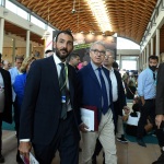 Foto Nicoloro G.   22/08/2023   Rimini   Terza giornata della 44° edizione del Meeting di C.L. dal titolo  '' L' esistenza umana e' un' amicizia inesauribile '' . nella foto a sinistra Emmanuele Forlani, direttore Fondazione Meeting, e Alfredo Mantovano sottosegretario alla Presidenza del Consiglio dei Ministri.