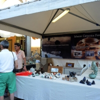 Foto Nicoloro G. 2,3,4/09/2016 Faenza ( Ravenna ) Quinta edizione del Festival Internazionale della ceramica che vede per tre giorni la cittadina romagnola, conosciuta in tutto il mondo per la ceramica, animata da stand di artigiani ed espositori ceramisti provenienti da diversi paesi del mondo. nella foto uno stand della Corea del Sud.