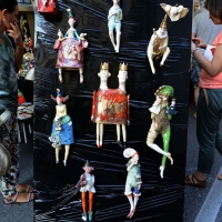 Foto Nicoloro G. 2,3,4/09/2016 Faenza ( Ravenna ) Quinta edizione del Festival Internazionale della ceramica che vede per tre giorni la cittadina romagnola, conosciuta in tutto il mondo per la ceramica, animata da stand di artigiani ed espositori ceramisti provenienti da diversi paesi del mondo. nella foto una esposizione di ceramiche.
