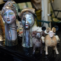 Foto Nicoloro G. 2,3,4/09/2016 Faenza ( Ravenna ) Quinta edizione del Festival Internazionale della ceramica che vede per tre giorni la cittadina romagnola, conosciuta in tutto il mondo per la ceramica, animata da stand di artigiani ed espositori ceramisti provenienti da diversi paesi del mondo. nella foto ceramiche in esposizione.
