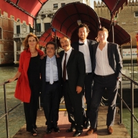 Foto Nicoloro G. 31/08/2012 Venezia Cinquantesima edizione del Premio Campiello promosso e organizzato da Confindustria Veneto. Nella sede del Casino’ di Venezia serata di premiazione dei cinque autori finalisti. nella foto Francesca Melandri – Marcello Fois – Carmine Abate – Marco Missiroli – Giovanni Montanaro