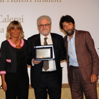 Foto Nicoloro G. 31/08/2012 Venezia Cinquantesima edizione del Premio Campiello promosso e organizzato da Confindustria Veneto. Nella sede del Casino’ di Venezia serata di premiazione dei cinque autori finalisti. nella foto Donatella Treu – Roberto Ando' – Massimo Cacciari