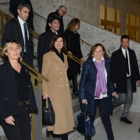 Foto Nicoloro G. 17/11/2017 Milano 9° edizione di 'Science for Peace ', Conferenza mondiale dal titolo ' Post-Verita''. nella foto la presidente della Camera Laura Boldrini al suo arrivo in Bocconi.