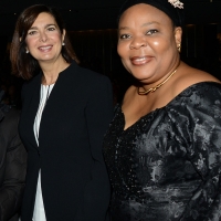 Foto Nicoloro G. 17/11/2017 Milano 9° edizione di 'Science for Peace ', Conferenza mondiale dal titolo ' Post-Verita''. nella foto la presidente della Camera Laura Boldrini e il premio Nobel per la Pace Leymah Gbowee.