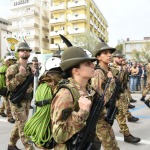 Foto Nicoloro G.   08/05/2022   Rimini  Giornata conclusiva della 93° Adunata Nazionale Alpini che culmina con la sfilata generale davanti alle autorita' militari e civili e una folla di spettatori. nella foto un reparto di alpini scalatori.
