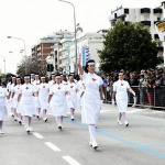 Foto Nicoloro G.   08/05/2022   Rimini  Giornata conclusiva della 93° Adunata Nazionale Alpini che culmina con la sfilata generale davanti alle autorita' militari e civili e una folla di spettatori. nella foto una rappresentanza delle crocerossine.
