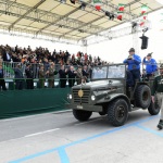 Foto Nicoloro G.   08/05/2022   Rimini  Giornata conclusiva della 93° Adunata Nazionale Alpini che culmina con la sfilata generale davanti alle autorita' militari e civili e una folla di spettatori. nella foto alpini mutilati, decorati e invalidi su automezzi.