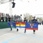Foto Nicoloro G.   08/05/2022   Rimini  Giornata conclusiva della 93° Adunata Nazionale Alpini che culmina con la sfilata generale 
davanti alle autorita' militari e civili e una folla di spettatori. nella foto uno striscione lungo la sfilata.