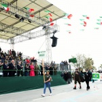 Foto Nicoloro G.   08/05/2022   Rimini  Giornata conclusiva della 93° Adunata Nazionale Alpini che culmina con la sfilata generale 
davanti alle autorita' militari e civili e una folla di spettatori. nella foto la delegazione del Brasile.