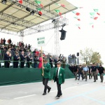Foto Nicoloro G.   08/05/2022   Rimini  Giornata conclusiva della 93° Adunata Nazionale Alpini che culmina con la sfilata generale 
davanti alle autorita' militari e civili e una folla di spettatori. nella foto la delegazione di New York.