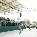 Foto Nicoloro G.   08/05/2022   Rimini  Giornata conclusiva della 93° Adunata Nazionale Alpini che culmina con la sfilata generale 
davanti alle autorita' militari e civili e una folla di spettatori. nella foto la delegazione della Svizzera.
