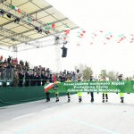 Foto Nicoloro G.   08/05/2022   Rimini  Giornata conclusiva della 93° Adunata Nazionale Alpini che culmina con la sfilata generale 
davanti alle autorita' militari e civili e una folla di spettatori. nella foto lo striscione dell Protezione Civile.