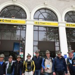 Foto Nicoloro G.   05/05/2022  Rimini   93° Adunata Nazionale Alpini che , come da consuetudine, hanno invaso la cittadina romagnola provenienti da ogni regione d' Italia. Il culmine della manifestazione  sara' domenica 8 Maggio con ' l' ammassamento ' sul lungomare di Rimini e la sfilata alla presenza delle massime autorita'. nella foto gruppo in arrivo alla stazione di Rimini.