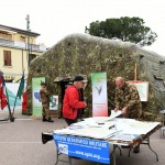 Foto Nicoloro G.   05/05/2022  Rimini   93° Adunata Nazionale Alpini che , come da consuetudine, hanno invaso la cittadina romagnola provenienti da ogni regione d' Italia. Il culmine della manifestazione  sara' domenica 8 Maggio con ' l' ammassamento ' sul lungomare di Rimini e la sfilata alla presenza delle massime autorita'. nella foto il banco dell' Istituto Geografico Militare.