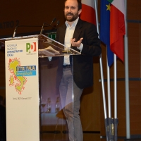 Foto Nicoloro G.   28-29/01/2017   Rimini  Seconda e conclusiva giornata dell' Assemblea nazionale amministratori locali. nella foto il presidente del PD Matteo Orfini.