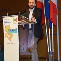 Foto Nicoloro G.   28-29/01/2017   Rimini  Seconda e conclusiva giornata dell' Assemblea nazionale amministratori locali. nella foto il presidente del PD Matteo Orfini.
