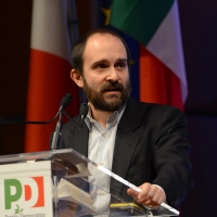 Foto Nicoloro G.   28-29/01/2017   Rimini  Seconda e conclusiva giornata dell' Assemblea nazionale amministratori locali. nella foto il presidente del PD Matteo Orfini.