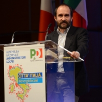 Foto Nicoloro G.   28-29/01/2017   Rimini  Seconda e conclusiva giornata dell' Assemblea nazionale amministratori locali. nella foto il presidente del PD Matteo Orfini.
