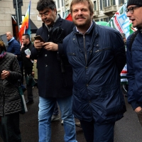 Foto Nicoloro G. 01/05/2016 Manifestazione con corteo per la ricorrenza del I° Maggio. nella foto il segretario nzionale PD Emanuele Fiano, a sinistra, e l' assessore Pierfrancesco Majorino.