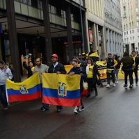 Foto Nicoloro G. 01/05/2016 Manifestazione con corteo per la ricorrenza del I° Maggio. nella foto manifestanti dell' Equador.