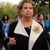 Foto Nicoloro G. 18/10/2018 Ravenna Cerimonia di piantumazione nel parco pubblico ' Vittime innocenti di tutte le mafie ' dell' Albero Falcone, un leccio sempreverde donato dall' Organizzazione per la tutela forestale dei Carabinieri. A inaugurare l' evento la sorella del Magistrato. nella foto la sorella del magistrato ucciso dalla mafia Maria Falcone.