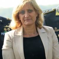 Foto Nicoloro G. 18/10/2018 Piangipane ( Ravenna ) Celebrazione in onore dei soldati della Brigata Ebraica, caduti combattendo in Italia durante la Seconda Guerra Mondiale e sepolti nel Cimitero di guerra britannico. La stessa Brigata Ebraica alla quale il Presidente della Repubblica ha recentemente concesso la Medaglia d\' Oro al Valor Militare. nella foto Noemi Di Segni, presidente delle Comunita\' ebraiche in Italia.