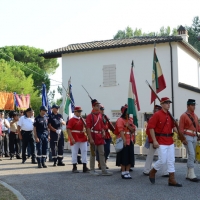 Foto Nicoloro G. 04/08/2017 Mandriole ( Ravenna ) Commemorazione della morte di Anita Garibaldi avvenuta il 04/08/1849 nella Fattoria Guiccioli in localita' Mandriole. nella foto sfilata di garibaldini in costume.