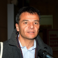 Foto Nicoloro G. 17/02/2017 Rimini Si e' aperto il Congresso fondativo di Sinistra Italiana. nella foto l' economista e politico Stefano Fassina.