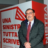 Foto Nicoloro G. 17/02/2017 Rimini Si e' aperto il Congresso fondativo di Sinistra Italiana. nella foto Fabio Mussi di Sinistra Ecologia Liberta'.