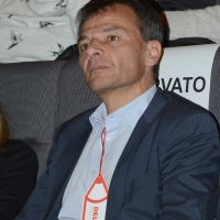 Foto Nicoloro G. 17/02/2017 Rimini Si e' aperto il Congresso fondativo di Sinistra Italiana. nella foto l' economista e politico Stefano Fassina.