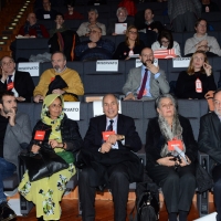 Foto Nicoloro G. 17/02/2017 Rimini Si e' aperto il Congresso fondativo di Sinistra Italiana. nella foto alcuni delegati stranieri.