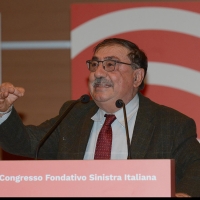 Foto Nicoloro G. 17/02/2017 Rimini Si e' aperto il Congresso fondativo di Sinistra Italiana. nella foto Fabio Mussi di Sinistra Ecologia Liberta'.