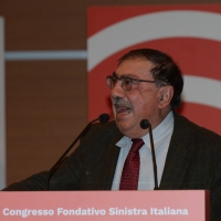 Foto Nicoloro G.  17/02/2017   Rimini    Si e\' aperto il Congresso fondativo di Sinistra Italiana. nella foto Fabio Mussi di Sinistra Ecologia Liberta\'.