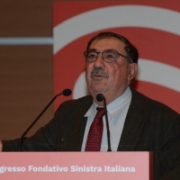 Foto Nicoloro G.  17/02/2017   Rimini    Si e\' aperto il Congresso fondativo di Sinistra Italiana. nella foto Fabio Mussi di Sinistra Ecologia Liberta\'.