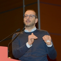 Foto Nicoloro G. 18/02/2017 Rimini Seconda giornata del Congresso fondativo di Sinistra Italiana. nella foto il sindaco PD di Pesaro Matteo Ricci.