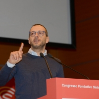 Foto Nicoloro G. 18/02/2017 Rimini Seconda giornata del Congresso fondativo di Sinistra Italiana. nella foto il sindaco PD di Pesaro Matteo Ricci.