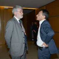 Foto Nicoloro G. 18/02/2017 Rimini Seconda giornata del Congresso fondativo di Sinistra Italiana. nella foto Sergio Cofferati, a sinistra, e Stefano Fassina.