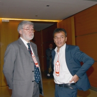 Foto Nicoloro G. 18/02/2017 Rimini Seconda giornata del Congresso fondativo di Sinistra Italiana. nella foto Sergio Cofferati, a sinistra, e Stefano Fassina.