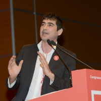 Foto Nicoloro G. 18/02/2017 Rimini Seconda giornata del Congresso fondativo di Sinistra Italiana. nella foto Nicola Fratoianni, candidato favorito alla segreteria di Sinistra Italiana.