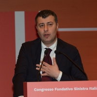Foto Nicoloro G. 18/02/2017   Rimini   Seconda giornata del Congresso fondativo di Sinistra Italiana. nella foto Arturo Scotto.