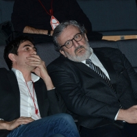 Foto Nicoloro G. 18/02/2017   Rimini   Seconda giornata del Congresso fondativo di Sinistra Italiana. nella foto Nicola Fratoianni e Michele Emiliano.